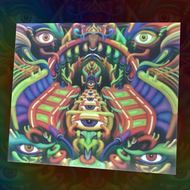 Labyrinth -  Psychedelic Lenticular Print - Ayjay Art 
