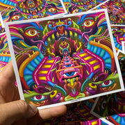 Labyrinth - Psychedelic Art Sticker - Ayjay Art 