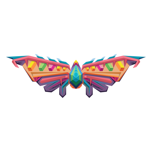 Elixirs Wings - Psychedelic Art Sticker - Ayjay Art 