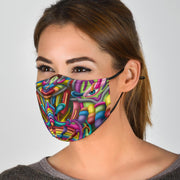 DMT Psychedelic Face Mask by Ayjay