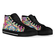 Drift Away Psychedelic Art hightop shoes by Ayjay