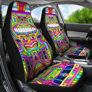 Psychedelic DMT art Car seat covers by Ayjay