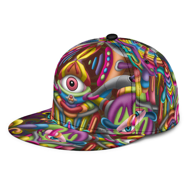 Psychedelic DMT art snapback hat by Ayjay