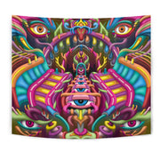 Psychedelic DMT art wall tapestry by Ayjay